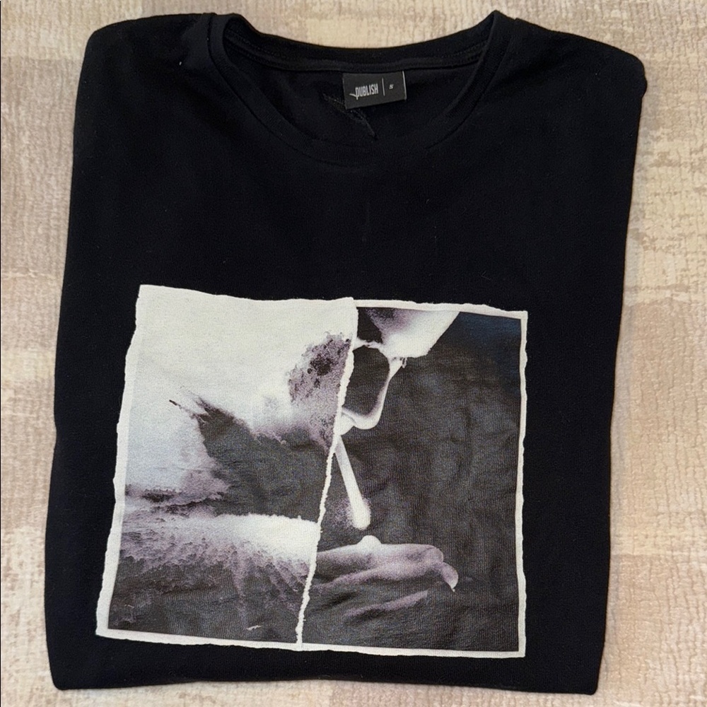Publish Brand Art Black Graphic Long Sleeve T-Shirt